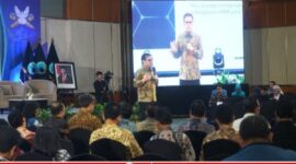 Wamenkomdigi Nezar Patria saat menyampaikan sambutan dalam acara Kick Off dan Launching Program Media Pers dan Pembangunan Peradaban HAM di Grand Sahid Hotel, Jakarta Pusat, Rabu (11/3/2026) (karapauwnews.com/Foto: Ardi W/Komdigi)