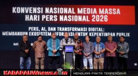 Foto bersama saat Deklarasi Pers Nasional 2026, Minggu (8/2/2026) (karapauwnews.com/Foto Dewan Pers)