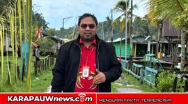 Sekretaris Komisi II DPRK Mimika sekaligus Ketua Fraksi PDI Perjuangan, ADRIAN ANDIKA THIE, Sst.Par (karapauwnews.com/Foto: Opa)