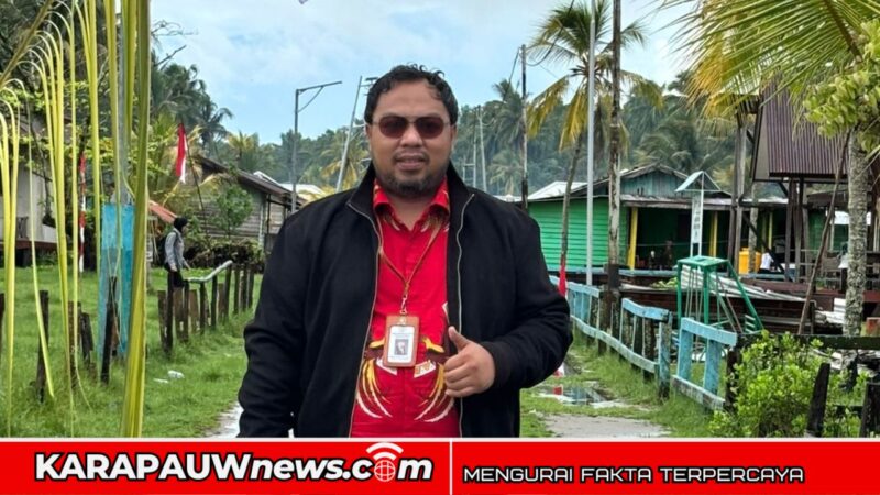 Sekretaris Komisi II DPRK Mimika sekaligus Ketua Fraksi PDI Perjuangan, ADRIAN ANDIKA THIE, Sst.Par (karapauwnews.com/Foto: Opa)
