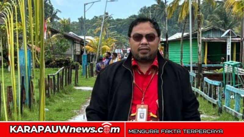 Sekretaris Komisi II DPRK Mimika sekaligus Ketua Fraksi PDI Perjuangan, ADRIAN ANDIKA THIE, Sst.Par., (karapauwnews.com/foto: Opa)