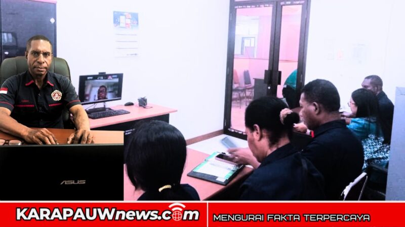 Ketua Karang Taruna Kabupaten Mimika, Vinsensius Apoka (Dok : karapauwnews.com)