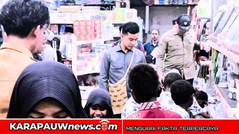 Wakil Presiden Gibran Rakabuming kunjungan kerjanya ke Timika (Dok : karapauwnews.com)