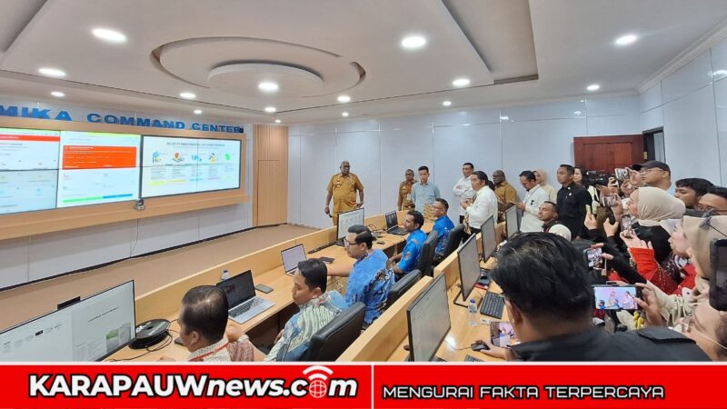 Wapres Gibran Rakabuming Raka Tinjau Command Center Mimika, Pastikan Layanan Aduan Responsif (Dok : karapauwnews.com)