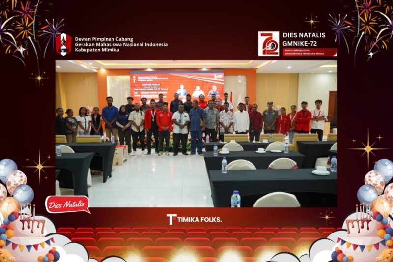 GMNI Kabupaten Mimika Ketua Cabang Kristoforus Toffy (Dok : KarapauwNews.Com Timika Folks)