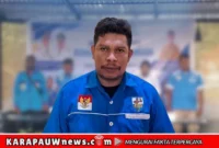 Ketua Karteker DPD II KNPI Kabupaten Mimika, Arden C. Temorubun (karapauwnews.com/Foto: Dokumen pribadi Arden)