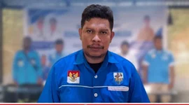 Ketua Karteker DPD II KNPI Kabupaten Mimika, Arden C. Temorubun (karapauwnews.com/Foto: Dokumen pribadi Arden)