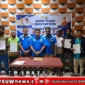 Foto bersama Pengurus Karteker DPD II KNPI Kabupaten Mimika dengan beberapa Ketua KNPI Distrik usah Rapat Pleno, yang digelar di Hotel Cartenz Timika, Jumat (26/6/2026) (karapauwnews.com/Foto: KNPI Kabupaten Mimika)