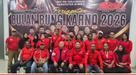 Foto bersama usai kegiatan Doa Kebangsaan, Sabtu (27/6/2026) (karapauwnews.com/CA)