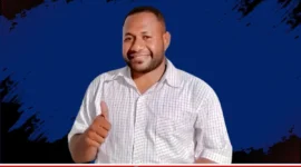 Ketua Persekutuan Pemuda Oikumene Kabupaten Mimika, Ishak Samuel Aurai (karapauwnews.com/Foto: Dokumen Pribadi Ishak)