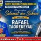 Flyer ucapan selamat dari Ketua DPD I KNPI Papua Tengah kepada Rafael Taorekeyau (karapuwnews.com/Sumber: KNPI Papua Tengah)